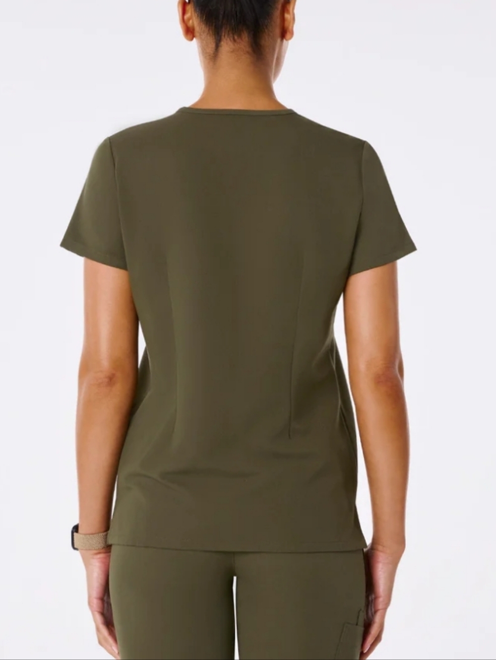 Figs Casma Medical Scrub Top Three Pockets Professional, Fir Green Size M. - Picture 3 of 16